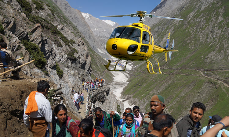 Amarnath Yatra Helicopter via Baltal