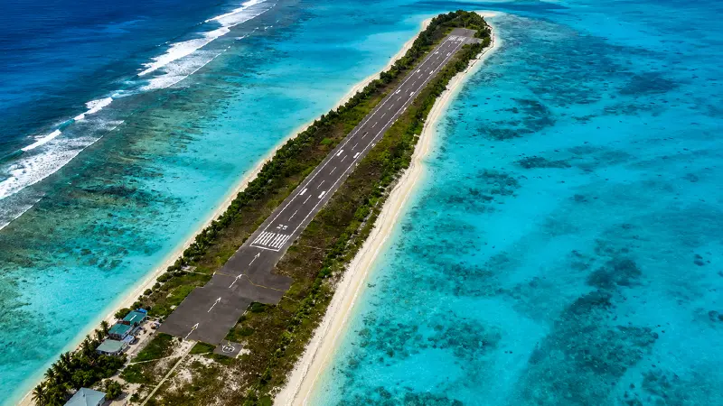 Agatti Island Airstrip Aerial