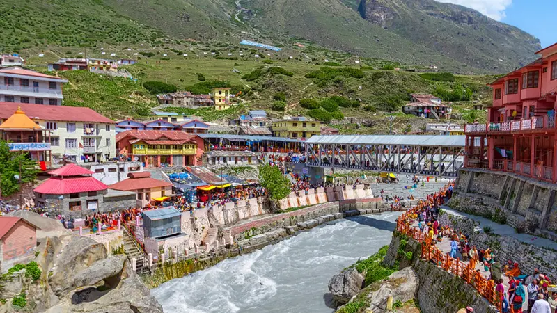 Alaknanda River Badrinath Town