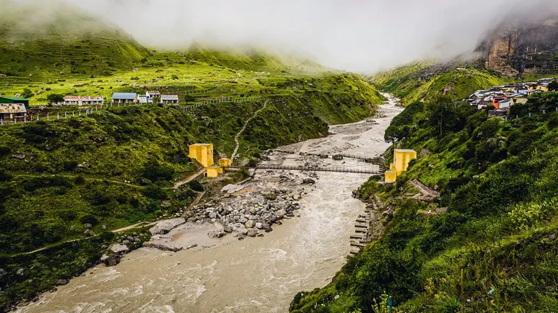 Alaknanda River Near Mana Village