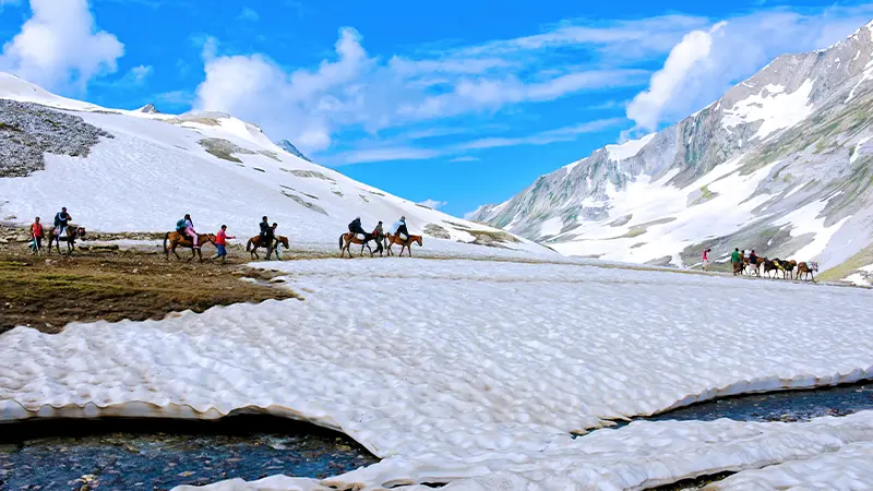 Amarnath Pony Trek Snow Valley