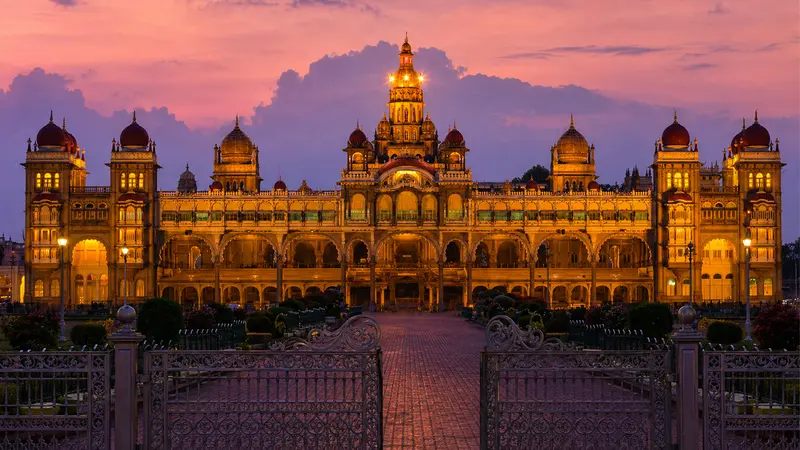 Amba Vilas Palace Evening Illumination