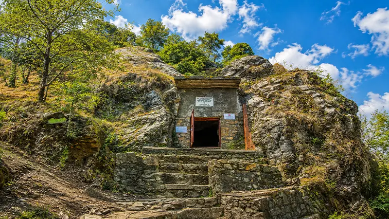 Ancient Meditation Cave Entrance Himalayas