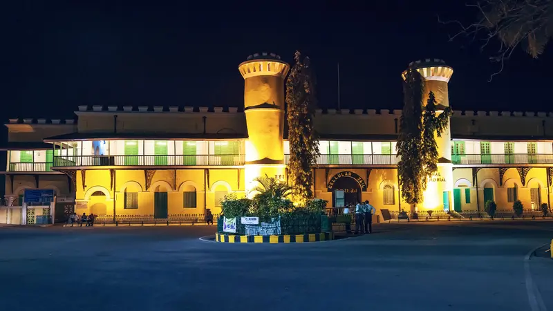 Cellular Jail Port Blair Night Illumination