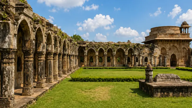 Champaner Jami Masjid Courtyard