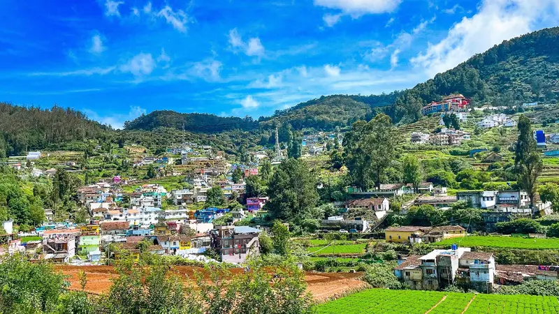 Coonoor Hill Town Panoramic View