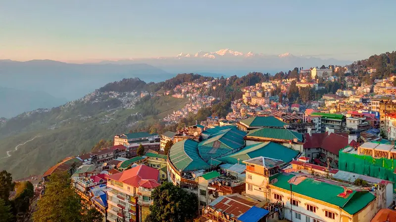 Darjeeling Hill Town Panoramic View