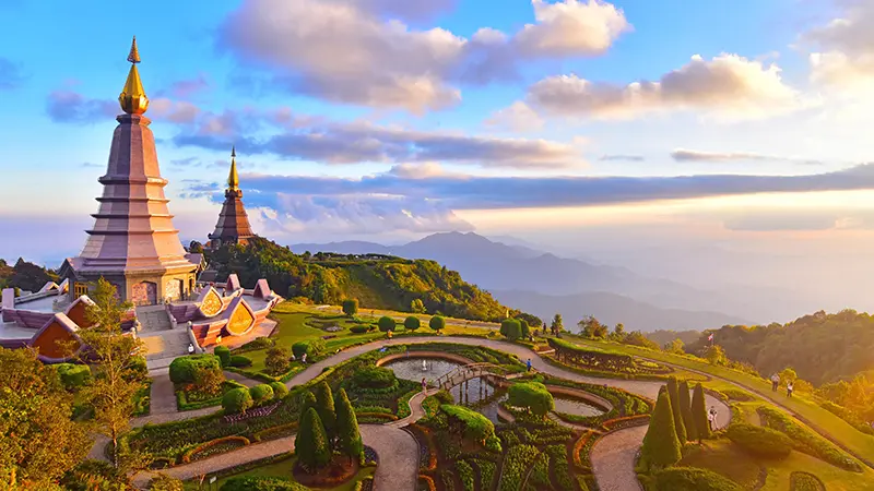 Doi Inthanon Twin Pagodas