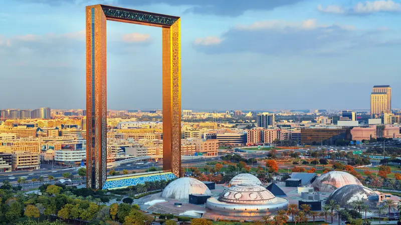 Dubai Frame Panoramic City Landmark