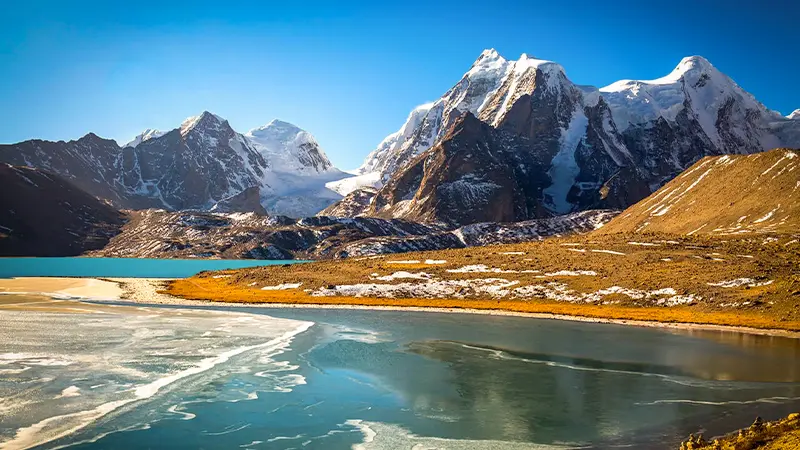 Gurudongmar Lake Snowy Himalayas