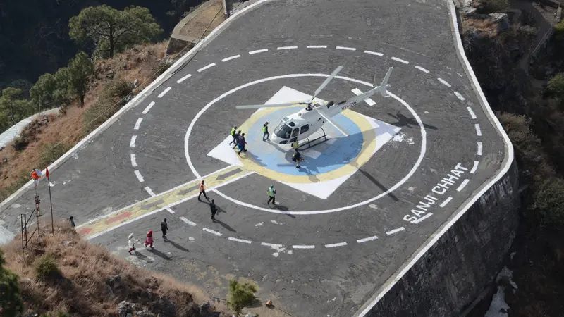 Helicopter Landing Sanjichhat