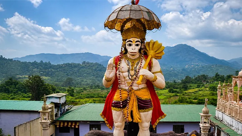 Hilltop Guardian Deity Statue Kumaon