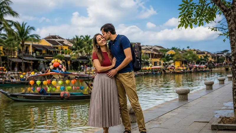 Hoi An Riverside Couple