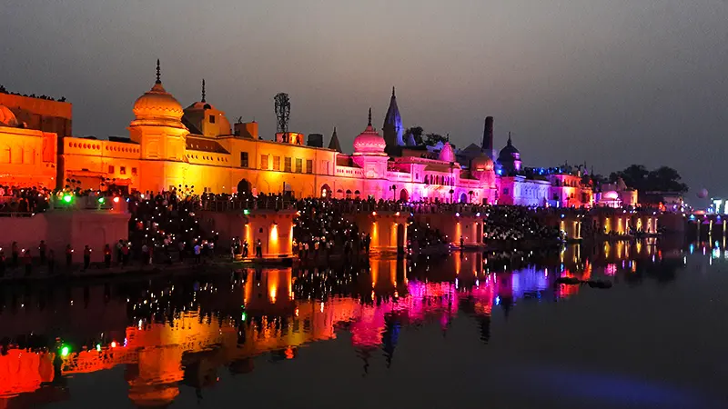 Illuminated Sacred Riverfront