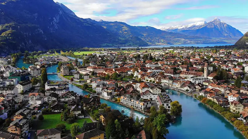 Interlaken Aerial View