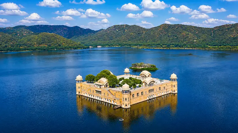 Jal Mahal Water Palace surrounded by Man Sagar Lake in Jaipur