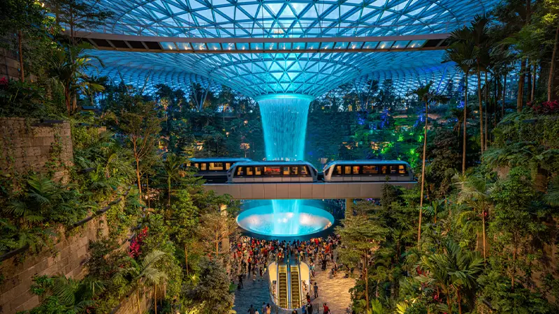 Jewel Changi Indoor Rain Vortex