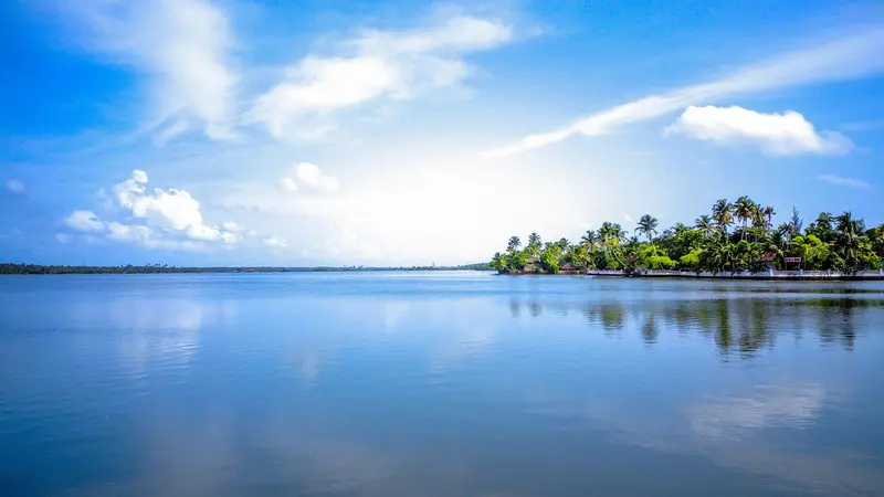 Kerala Lagoon Coastal Landscape