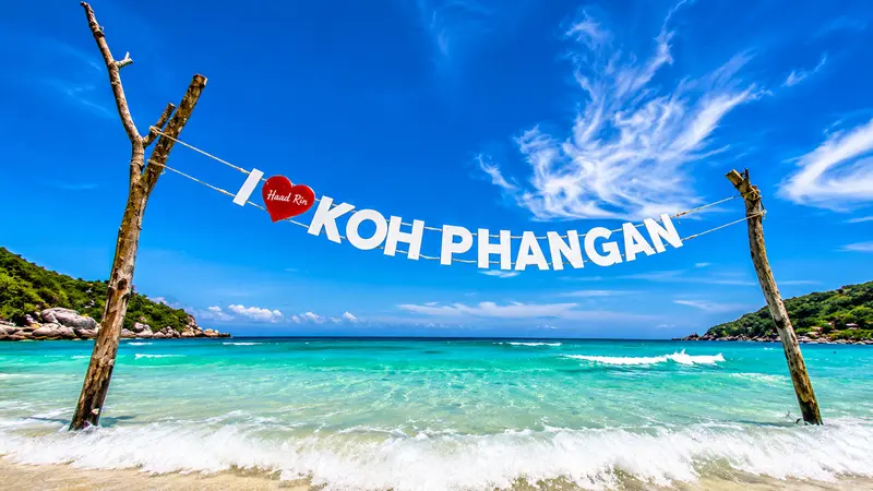 Koh Phangan Beach Sign