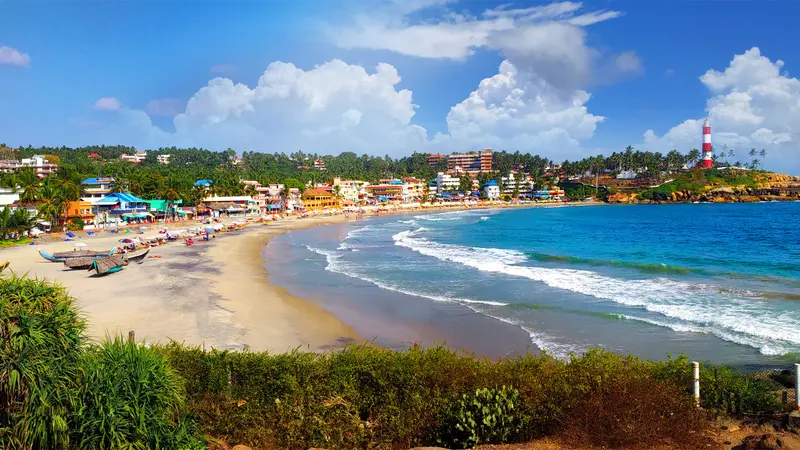 Kovalam Lighthouse Beach Coastline