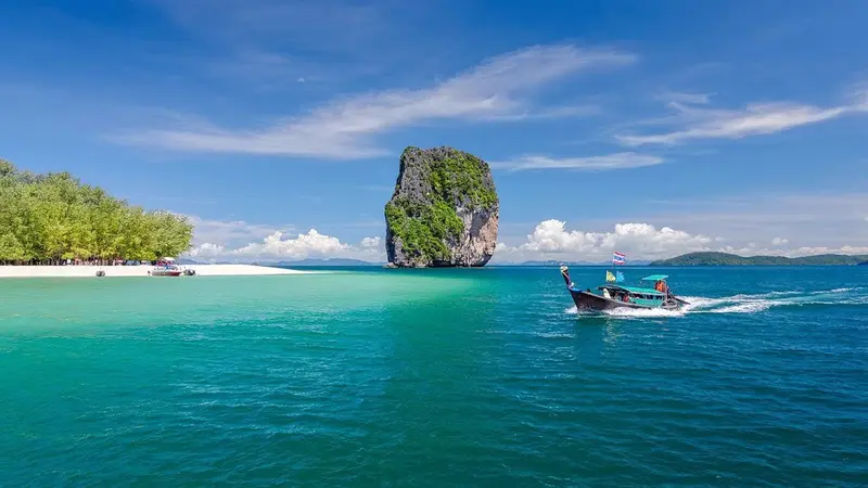Krabi Longtail Boat Seascape