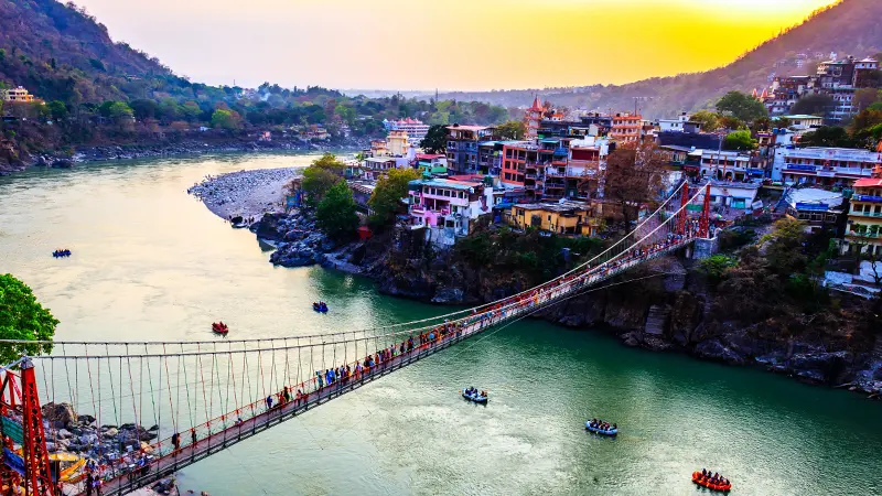 Lakshman Jhula Rishikesh River View