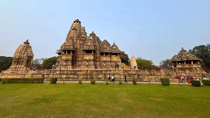 Ancient Lakshmana Temple showcasing Nagara-style architecture in Khajuraho