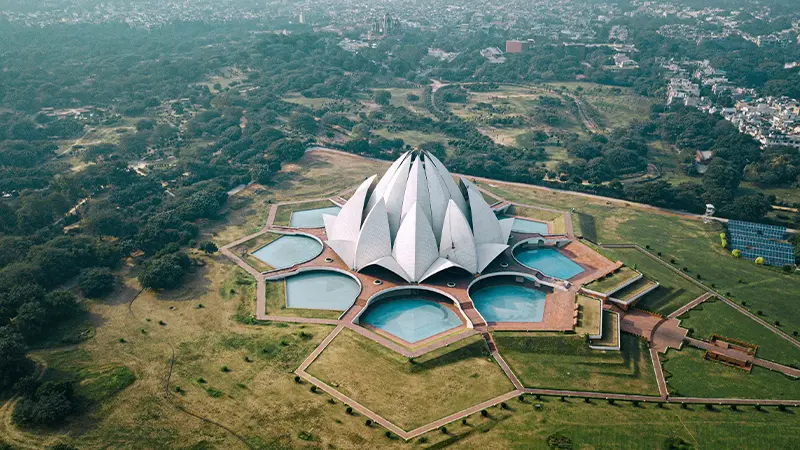 Lotus Inspired Spiritual Landmark Delhi