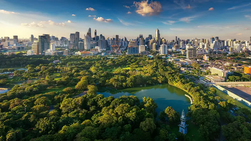 Lumphini Park Skyline