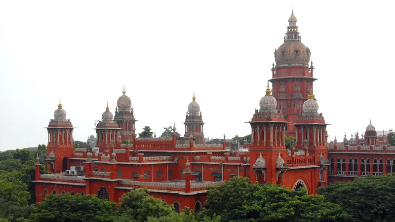 Heritage Madras High Court building in Chennai