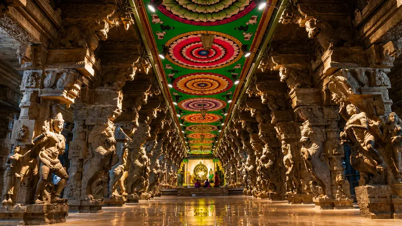 Meenakshi Temple Pillared Hall