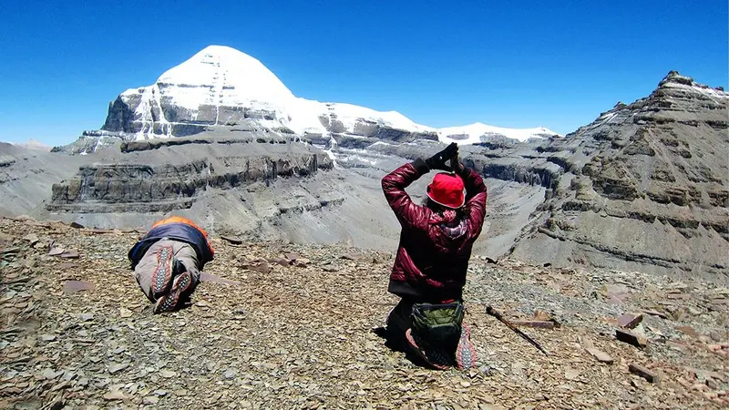Sacred Mount Kailash pilgrimage view