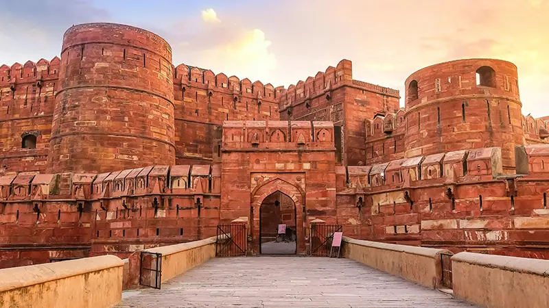 Mughal Fortress Gateway Red Sandstone