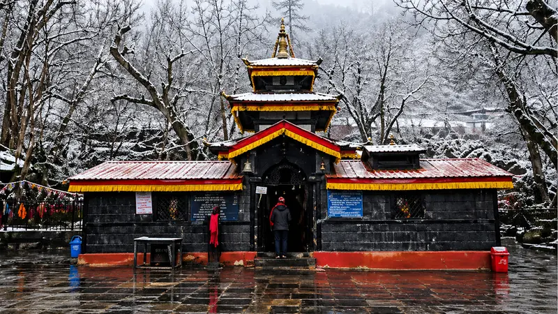 Muktinath Temple Winter View