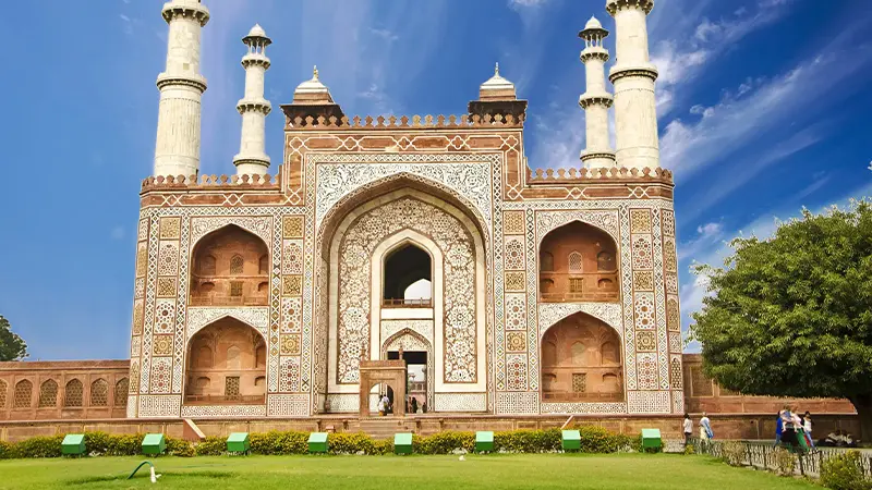 Ornamental Mughal Gateway Heritage Site