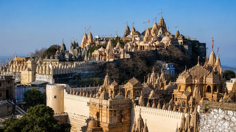 Palitana Jain Temples on Shatrunjaya Hill, Gujarat