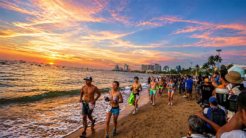 Pattaya Beach Sunset Promenade