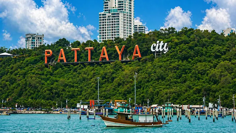 Pattaya City waterfront view