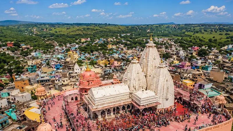 Pilgrimage Temple Complex Aerial View
