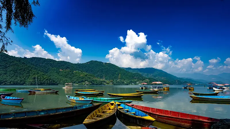 Pokhara Lakeside Boat View