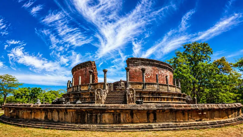 Polonnaruwa Ancient Council Chamber Ruins