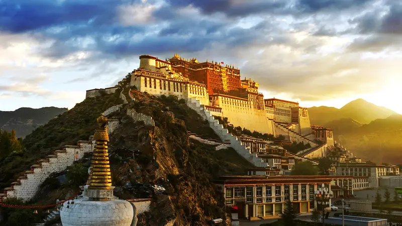 Potala Palace Lhasa Sunrise View