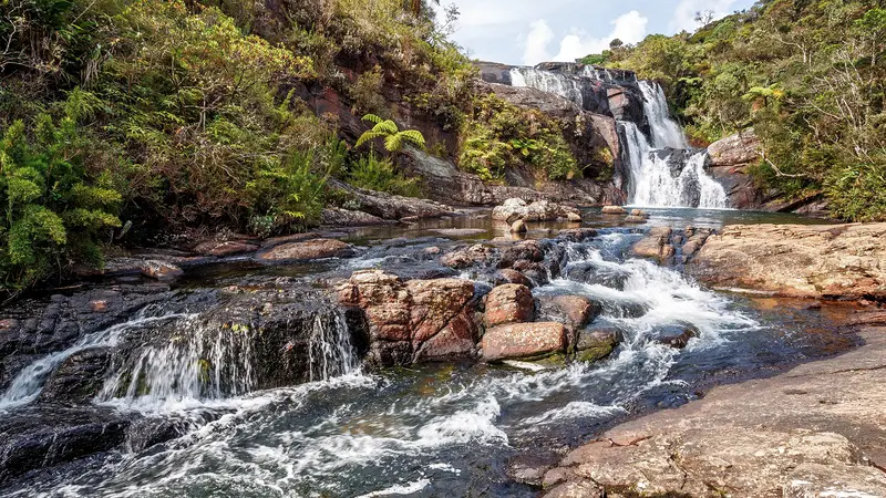 Ravana Falls Ella Mountain Waterfall
