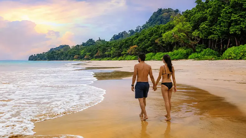 Romantic Andaman Beach Walk