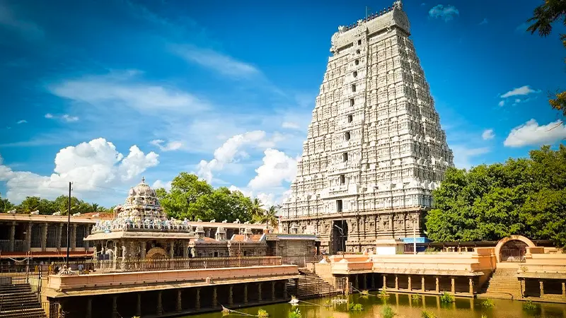 Sacred shrine tower renowned for its spiritual significance and temple heritage