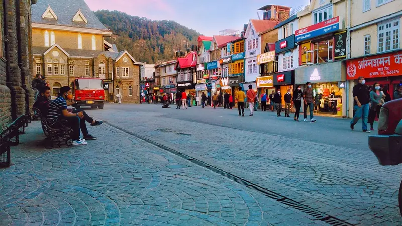 Shimla Mall Road Evening Walk