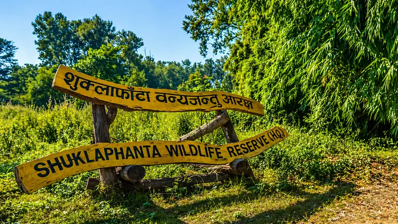 Shuklaphanta Wildlife Reserve Signboard