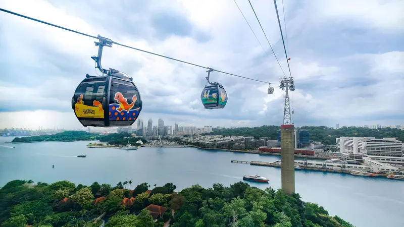 Singapore Cable Car Harbour View