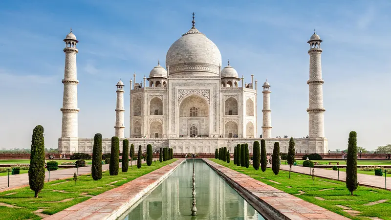 Taj Mahal Classic Front View Agra