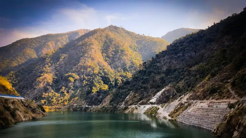 Tehri Lake Mountain Reservoir